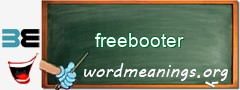 WordMeaning blackboard for freebooter